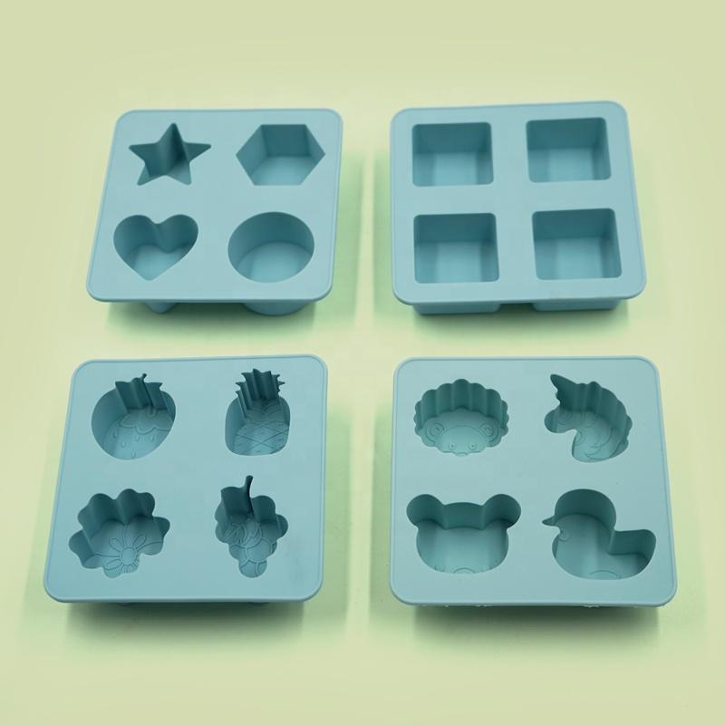 4 cavity silicone ice mold