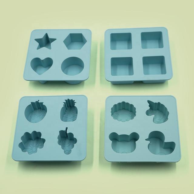 image of 4 Cavity Silicone Ice Mold