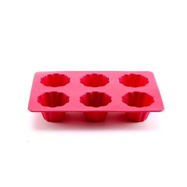 6 cavity silicone muffin pan cupcake mold