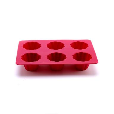 6 cavity silicone muffin pan cupcake mold