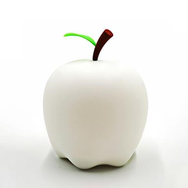 apple shape silicone night light white