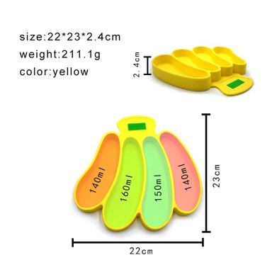 banana silicone baby plate size