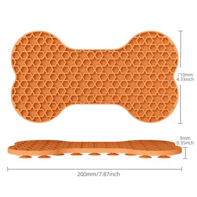 bone shape silicone dog lick mat size