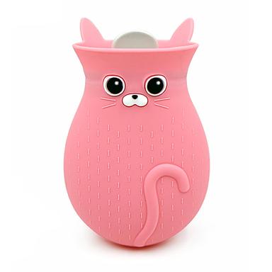 cartoon silicone hot water bag pink