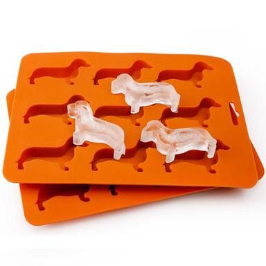 dachshund shape silicone ice tray mold
