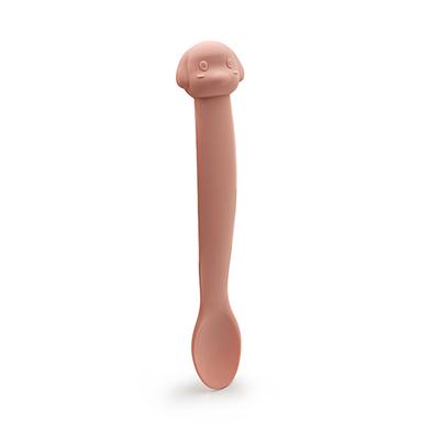 dog cartoon silicone baby spoon pink