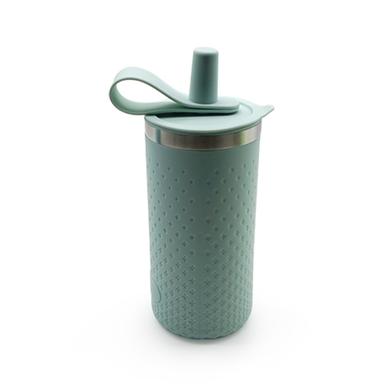 outdoor silicone water bottle gray