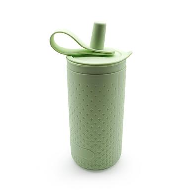 outdoor silicone water bottle green