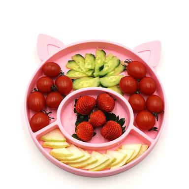 pig silicone baby plate