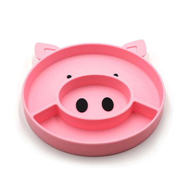 image of Pig Silicone Baby Plate