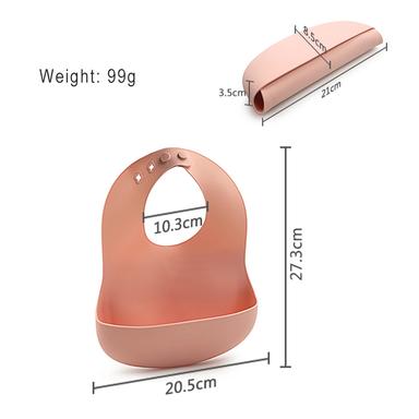 plain silicone bib size