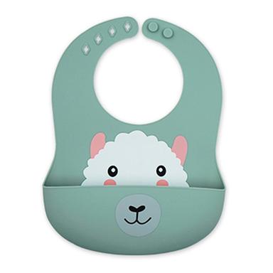 printed silicone baby bib