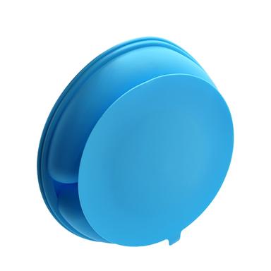 round silicone baby plate back
