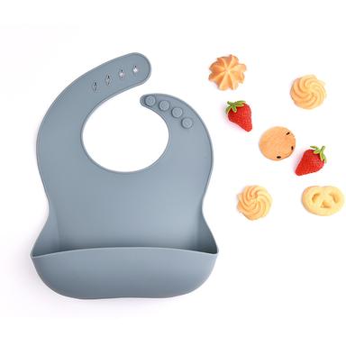solid color silicone baby bib
