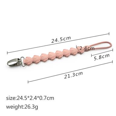silicone baby pacifier clip