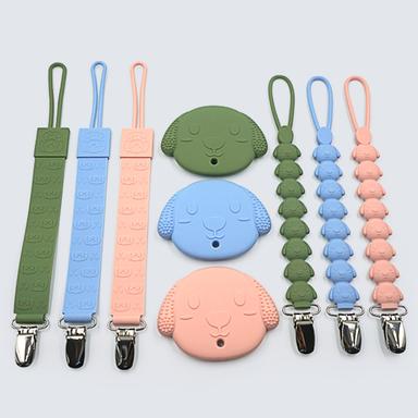 silicone baby pacifier clip