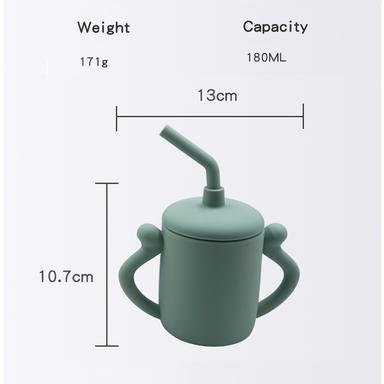 silicone baby sippy cup size