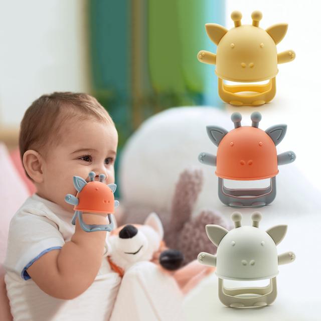 image of Silicone Teething Mitten for Baby