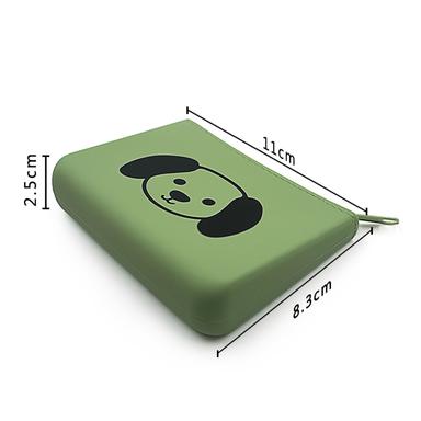 square silicone coin purse zipper bag size