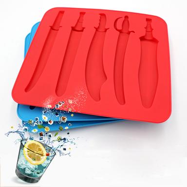 sword shape silicone ice tray mold