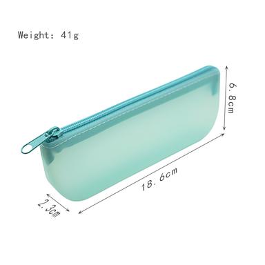 transparent silicone pencil case size