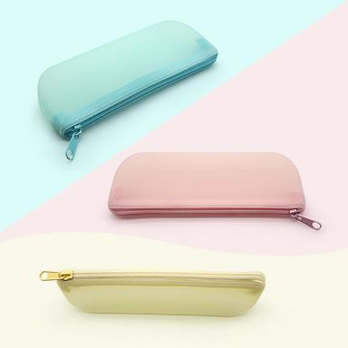 transparent silicone pencil case