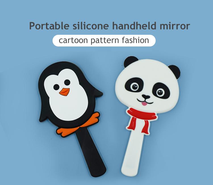 Cartoon Silicone Mirror for Baby