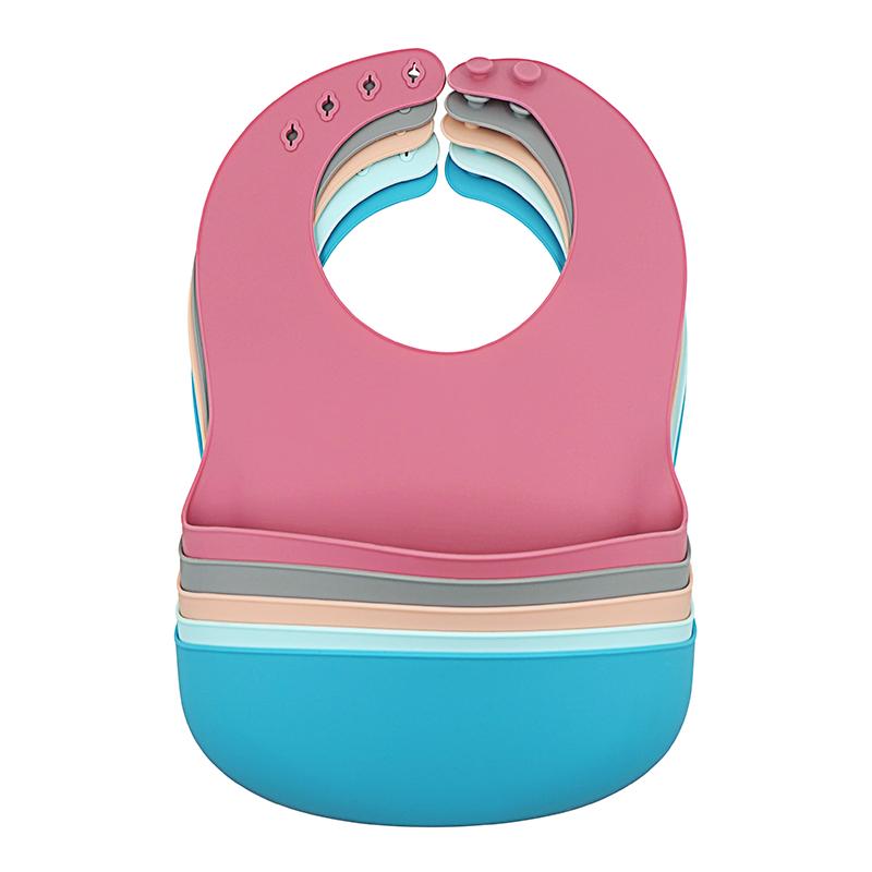 plain silicone baby bib
