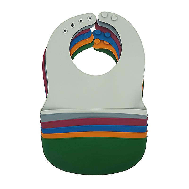 plain silicone baby bib
