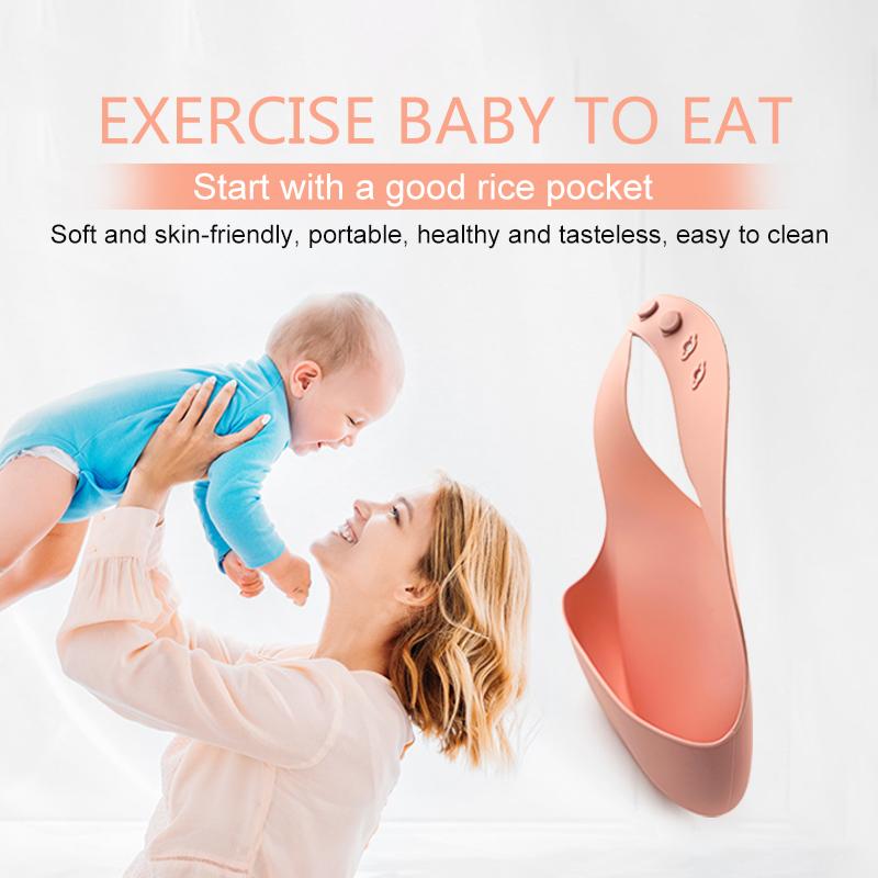 plain silicone baby bib