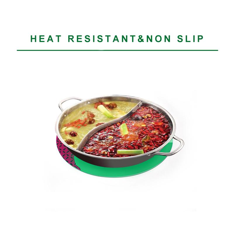 round silicone placemat