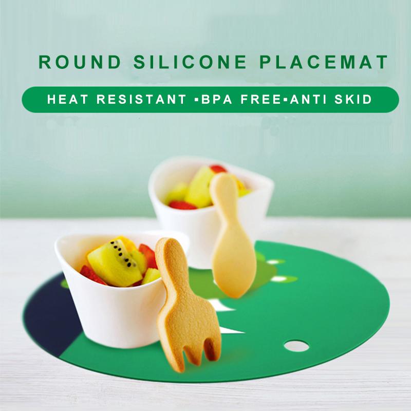 round silicone placemat
