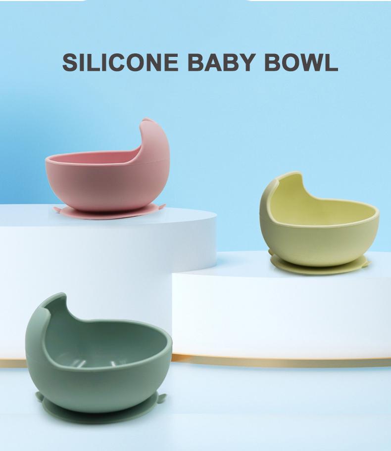 silicone baby suction bowl