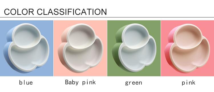 Cloud Silicone Baby Plate for Baby color