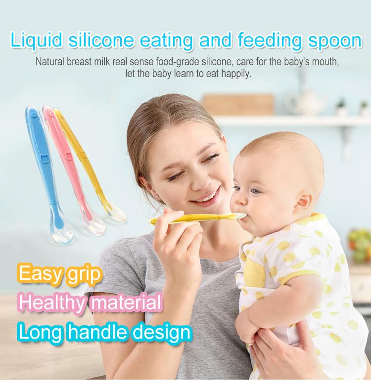 liquid silicone baby spoon