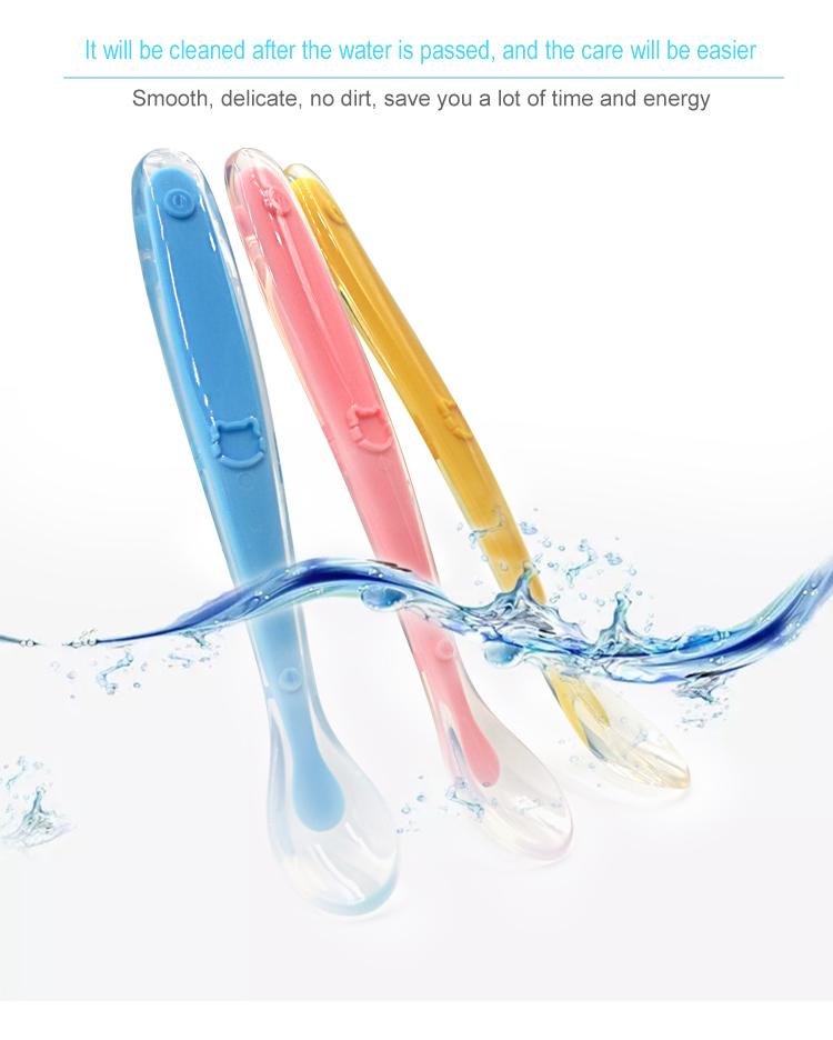 liquid silicone baby spoon