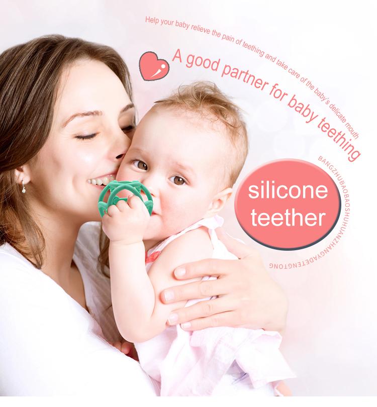 silicone baby teether ball toy