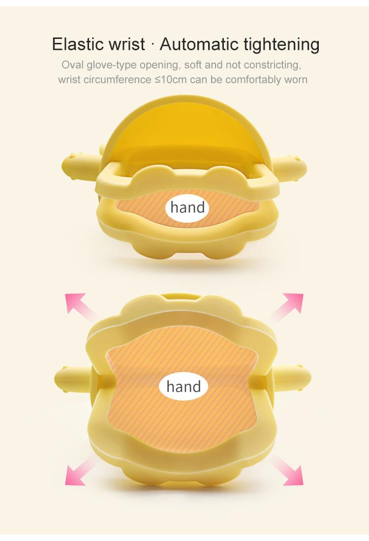 silicone teething mitten for baby
