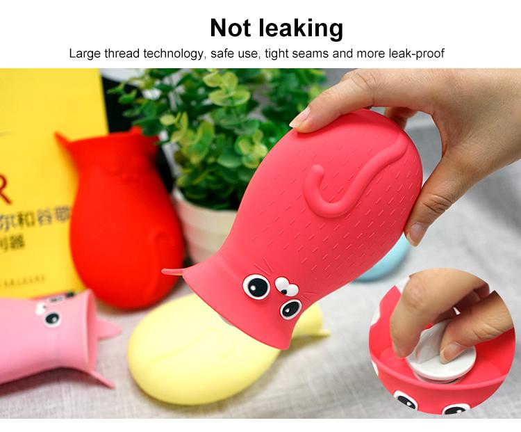 cartoon silicone hot water bag