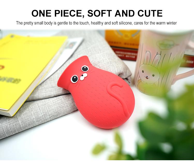 cartoon silicone hot water bag