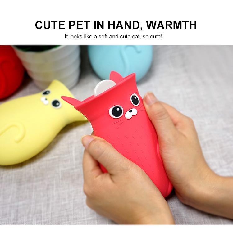 cartoon silicone hot water bag