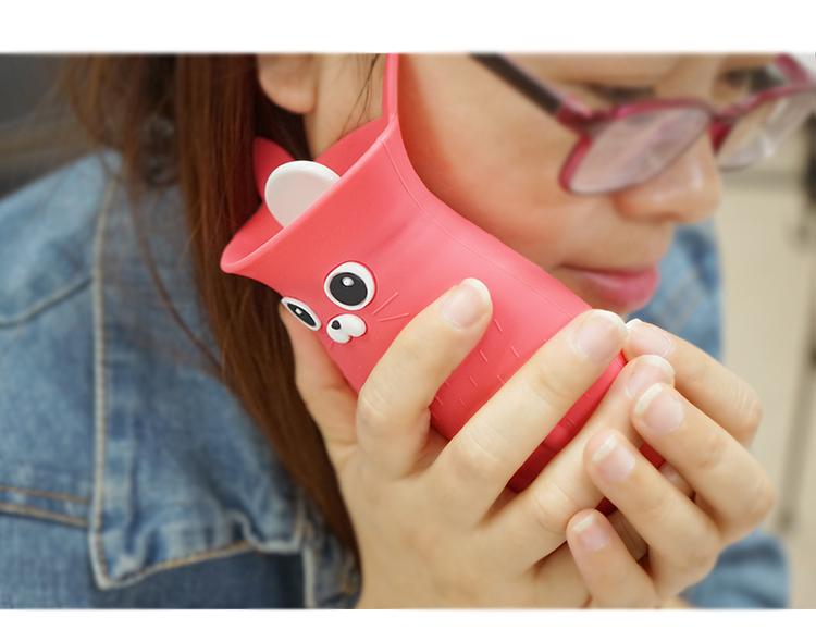 cartoon silicone hot water bag