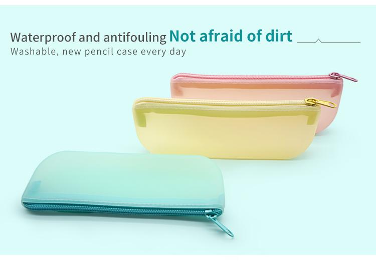 transparent silicone pencil case