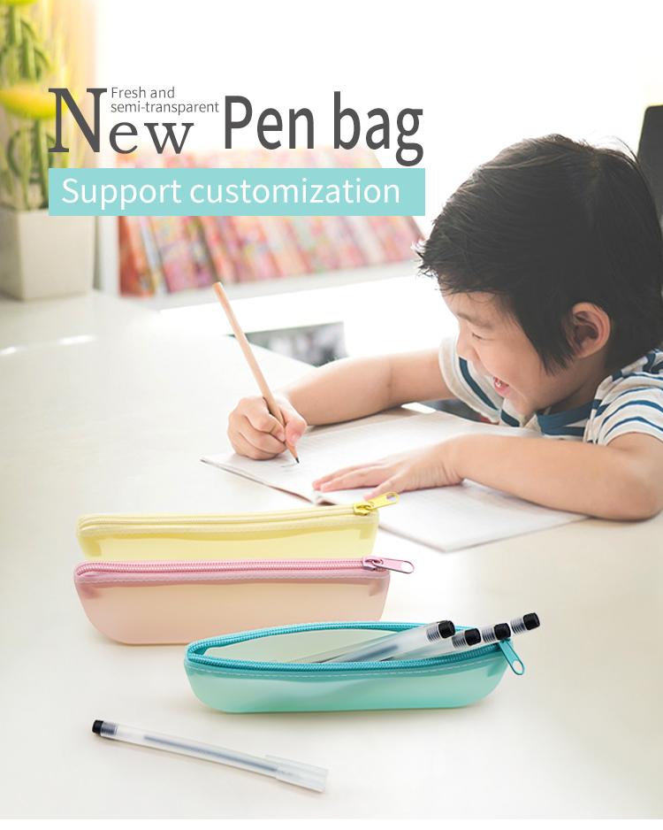 transparent silicone pencil case
