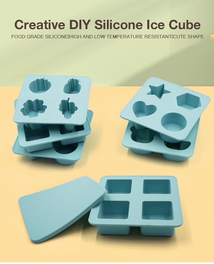 4 cavity silicone ice mold