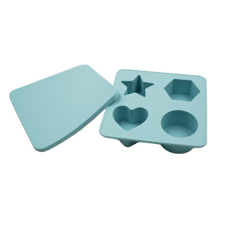 4 cavity silicone ice mold with lid