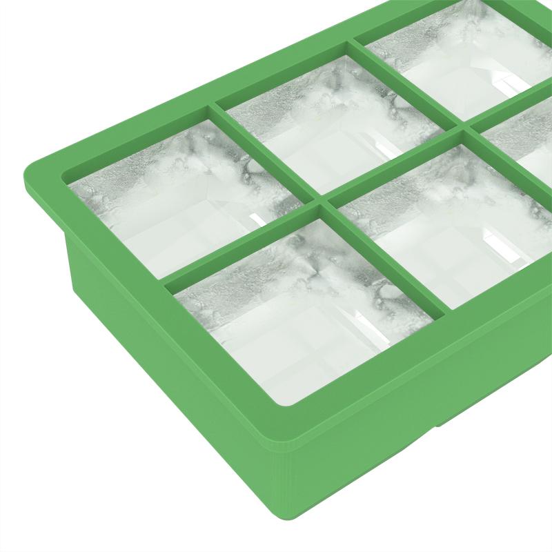 six cell silicone ice cube tray