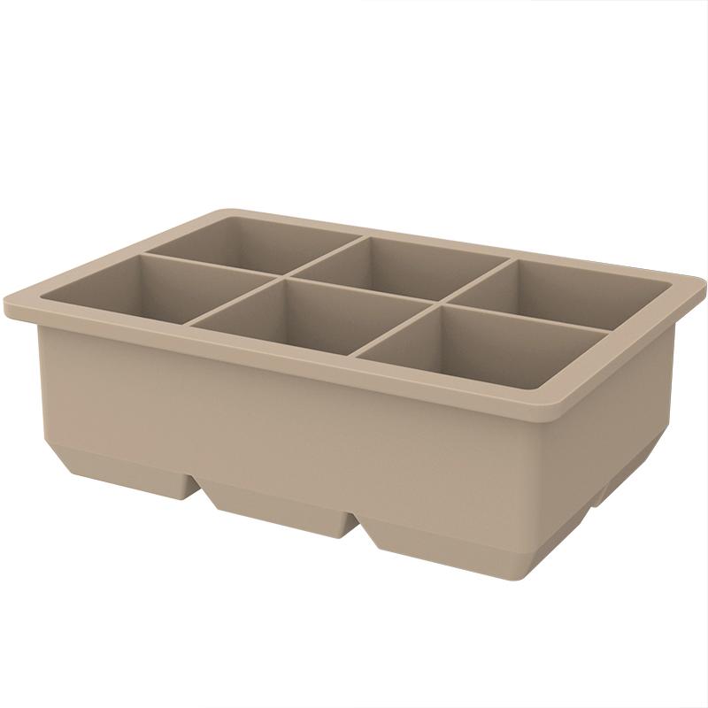 six cell silicone ice cube tray