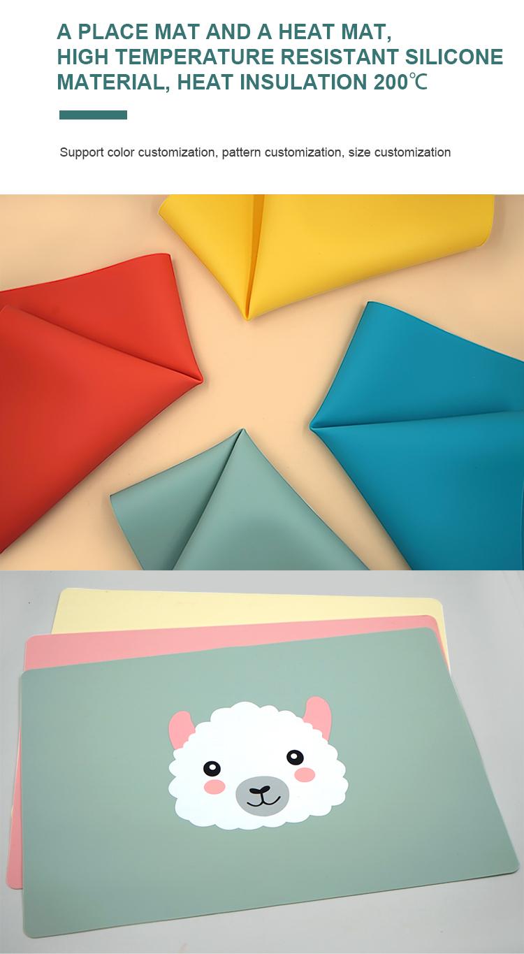 silicone table mat support customization