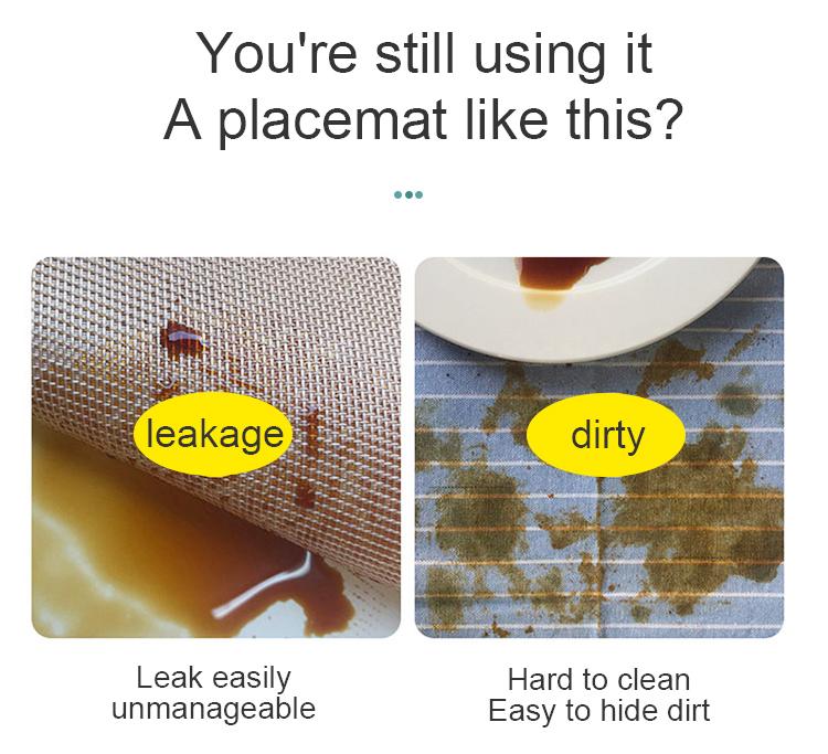 silicone table mat no leak